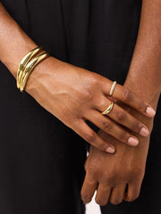 Ana Luisa Gold Bangle Bracelet - Talia