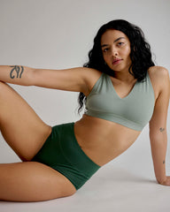 UltimateS Full Coverage High Rise Brief - Forest Green