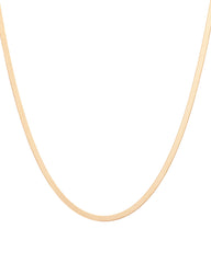 Aurate Gold Herringbone Chain Necklace