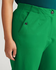 Audrey Tailored Ponte Pants - Vivid Green