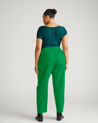 Audrey Tailored Ponte Pants - Vivid Green