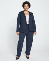 Audrey Tailored Ponte Pants - Navy
