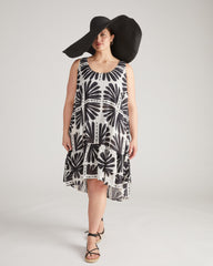 Elodie Voile Dress - Ink Bloom Print