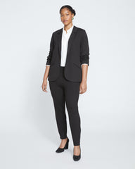 Beas Ponte Blazer - Slate Pinstripe