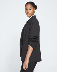 Beas Ponte Blazer - Slate Pinstripe