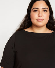 Bella Boatneck Tee - Black