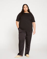 Bella Boatneck Tee - Black