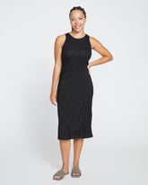 Cooling Stretch Cupro Bias Skirt - Black