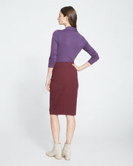 Danube Jersey Skirt - Black Cherry