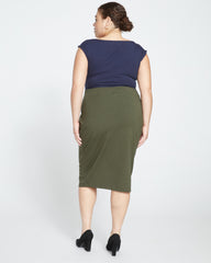 Danube Jersey Skirt - Nori