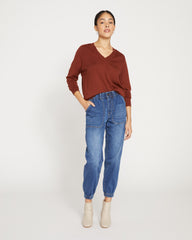 ComfortDenim Joggers - Western Blue Wash