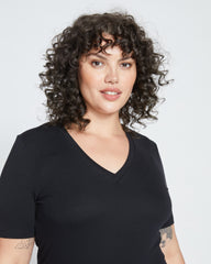 Foundation Short Sleeve V-Neck Tee - Black