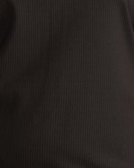 Envelope Neck Ponte Dress - Fine Grey Pinstripe