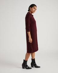 Marcie Liquid Jersey Dress - Black Cherry