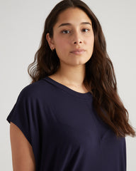 Carrea Relaxed Liquid Jersey Dress - Midnight