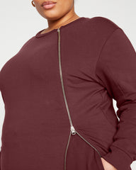 Meridien Zip Sweatshirt - Black Cherry