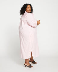 Odeon Stretch Poplin Shirtdress - Pink/White Stripe