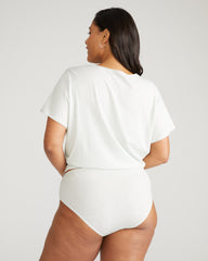 Pima Cotton Mid Rise Bikini - Hint of Mint