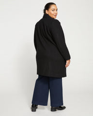 Harlow Classic Wool Coat - Black