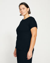 TravelKnit Relaxed Tee - Black