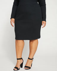 Aspen Rib Danube Skirt - Black