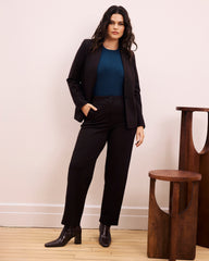 Audrey Tailored Ponte Pants - Espresso