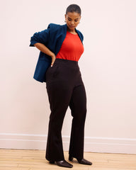 Pull On Bootcut Ponte Pants - Espresso