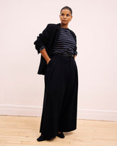 Palais Wide Leg Ponte Pants - Black