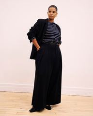 Palais Wide Leg Ponte Pants - Black