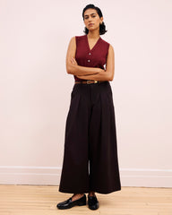 Palais Wide Leg Ponte Pants - Espresso