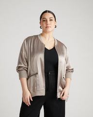 Satin Bomber Jacket - Mollusc