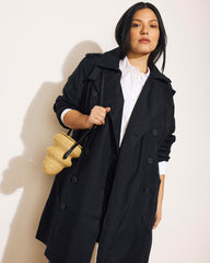 Derjon Trench Coat - Black