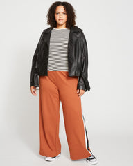 Tee Rex - Ecru/Black Stripe