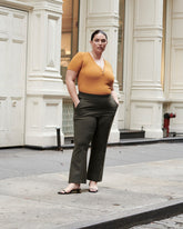 Prestige Ponte Flared Pants - Nori