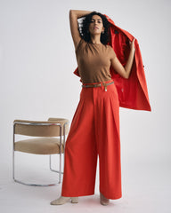 Ashley Cap Sleeve Tee - Classic Camel