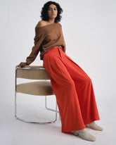 Noomi Cold Shoulder Sweater - Classic Camel