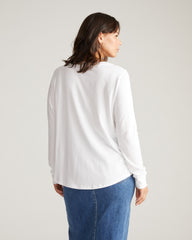 Long Sleeve Tee Rex - White