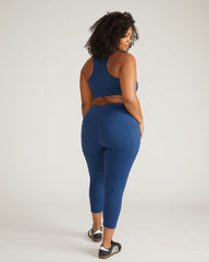 Next-to-Naked Cropped Pocket Legging - Pageant Blue