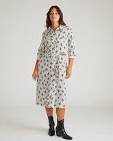 Cooling Stretch Cupro Savannah Dress - Vintage Daydream Print