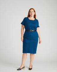 Executive Ponte Dress - Deep Teal