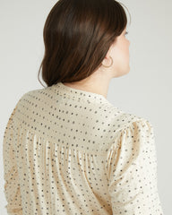 Gramercy Liquid Jersey Dress - Galactic Print in Ecru