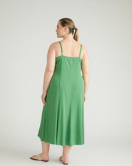 Amber Cooling Cupro Slip Dress - Clover