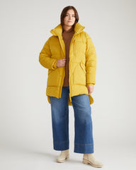 Matterhorn Mid Hooded Puffer - Mustard