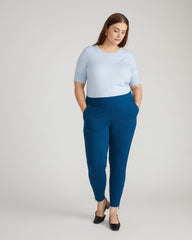 Moro Pocket Signature Ponte Pants - Deep Teal
