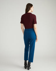 Cigarette Ponte Pants - Deep Teal