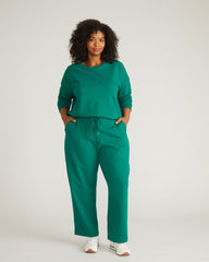 Straight Leg French Terry Sweatpants - Aventurine