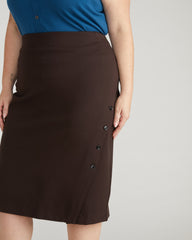 Anya Ponte Skirt - Espresso