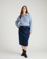 Suzi Corduroy Skirt - Pageant Blue
