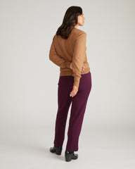 Savvy Fine Knit V Sweater - Classic Camel