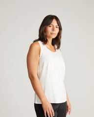 Cooling Stretch Cupro Tank - Cream